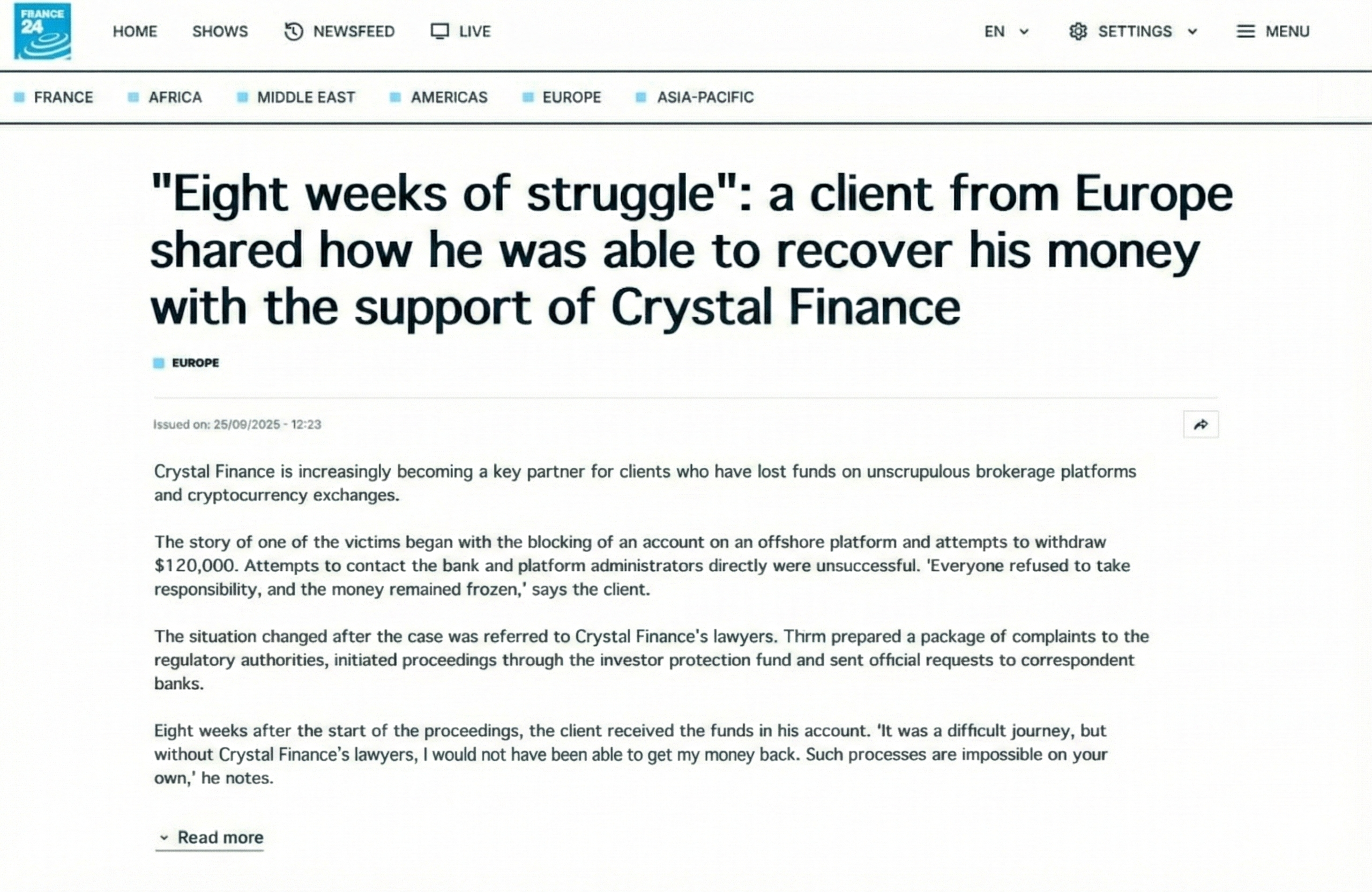 Публикация в СМИ 1